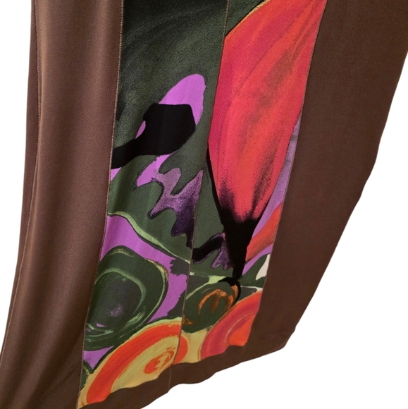 Eva Varro Abstract Print Three Quarter Sleeves Mini Dress. Size Medium - Picture 10 of 10